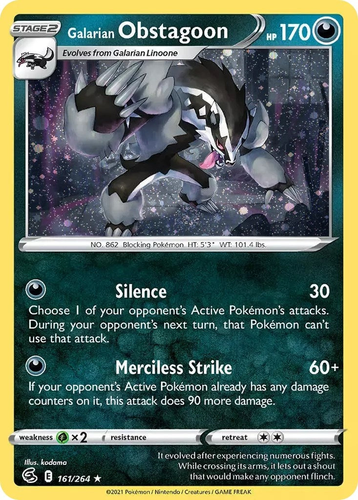 Galarian Obstagoon Cosmos Holo (161/264) [MCAP]