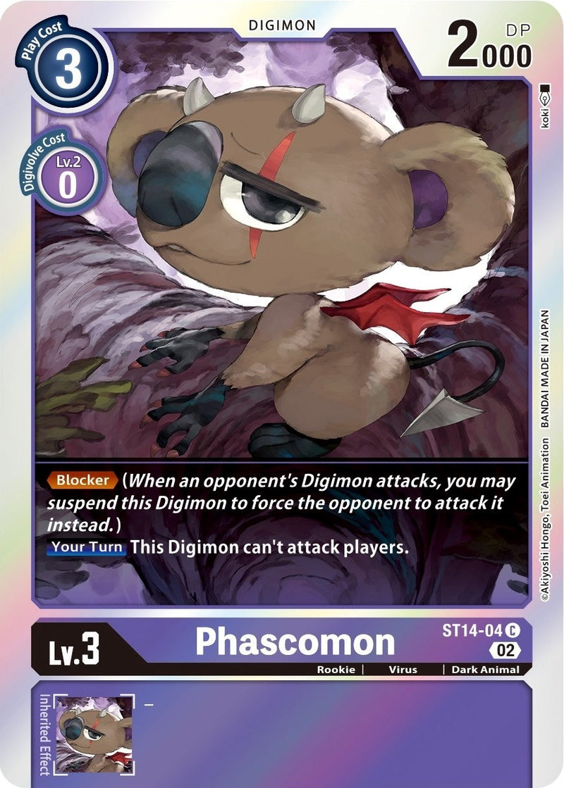Image for Phascomon [Starter Deck 14: Beelzemon Advanced Deck Set]