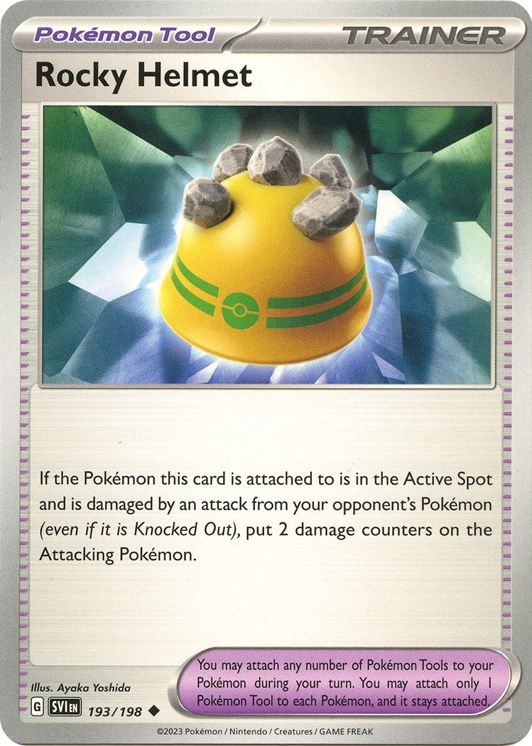 Rocky Helmet (193/198) (SV01: Scarlet & Violet Base Set)