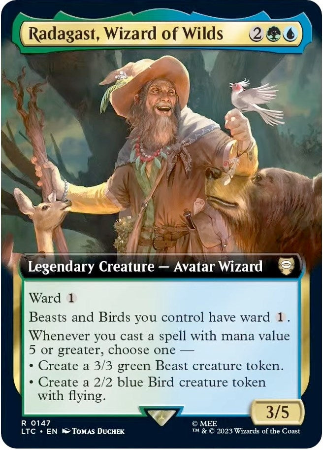 Radagast Wizard of Wilds Extended Art (147) [LTC]