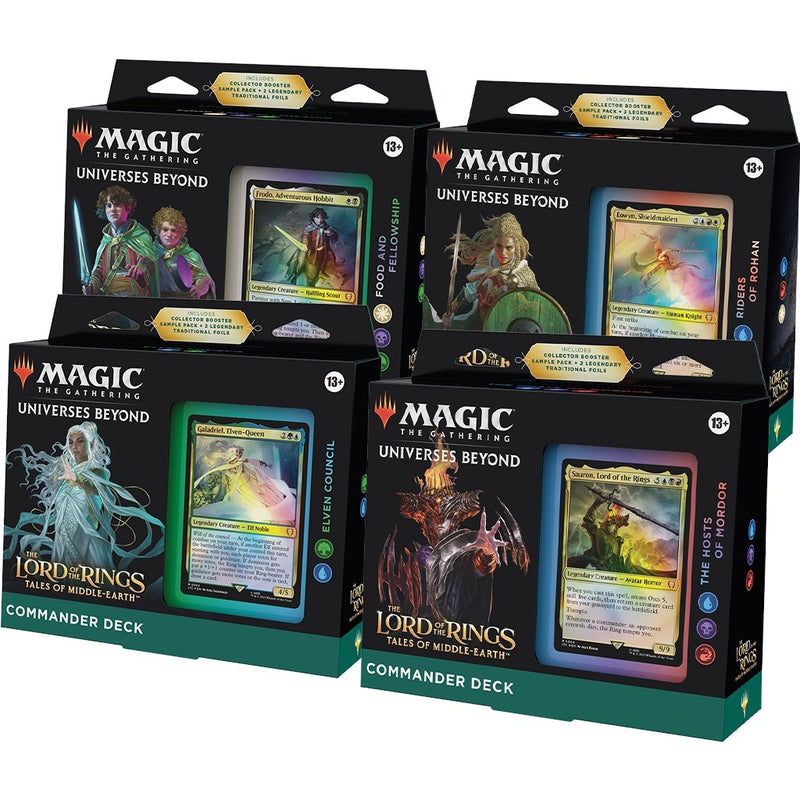 The Lord of the Rings Tales of Middle earth Commander Decks Set of 4 [LTC]
