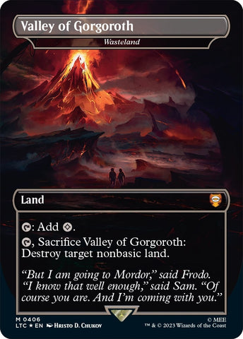 Valley of Gorgoroth Wasteland Surge Foil (406) [LTC]