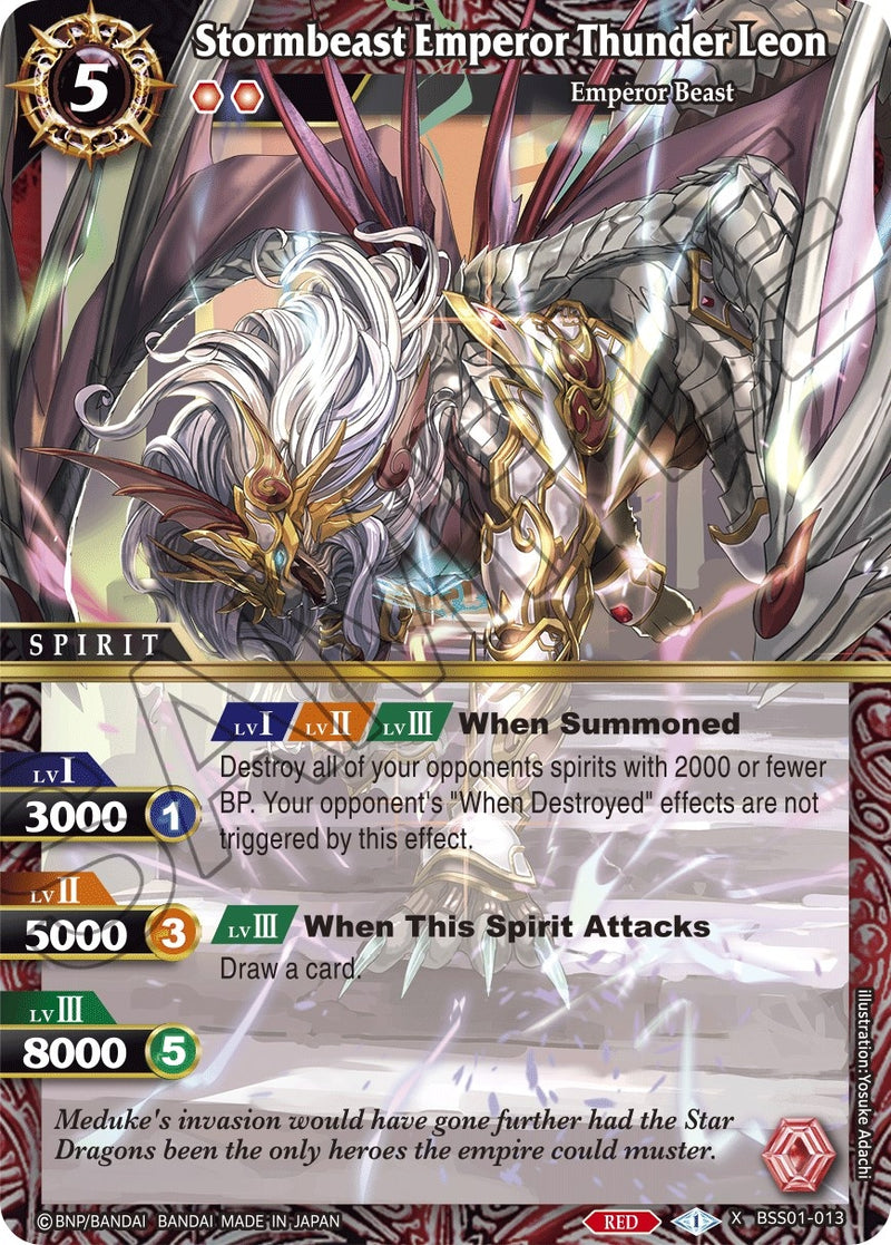 Stormbeast Emperor Thunder Leon (BSS01-013) [BSS01]