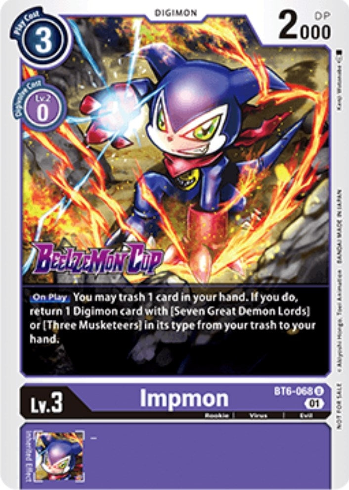 Image for Impmon (Beelzemon Cup Participation) [Starter Deck 14: Beelzemon Advanced Deck Set Pre-Release Cards]