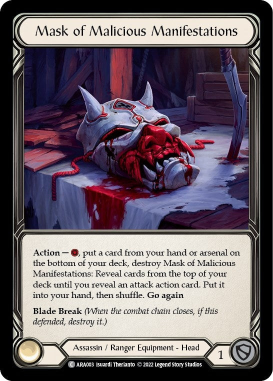 Image for Mask of Malicious Manifestations [Blitz Deck: Outsiders - Arakni]