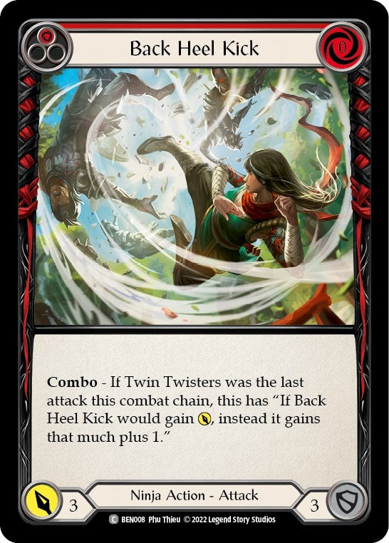 Image for Back Heel Kick (Red) [Blitz Deck: Outsiders - Benji]