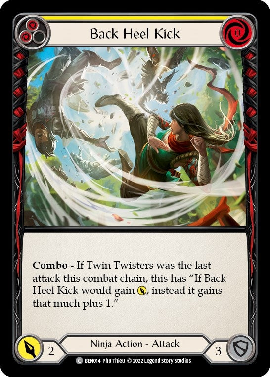 Image for Back Heel Kick (Yellow) [Blitz Deck: Outsiders - Benji]