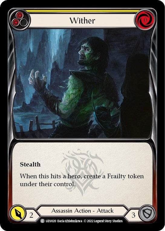 Image for Wither (Yellow) [Blitz Deck: Outsiders - Uzuri]