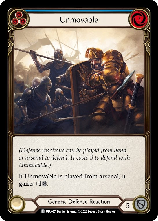 Image for Unmovable (Blue) [Blitz Deck: Outsiders - Uzuri]