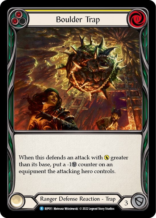 Image for Boulder Trap (Yellow) [Blitz Deck: Outsiders - Riptide]