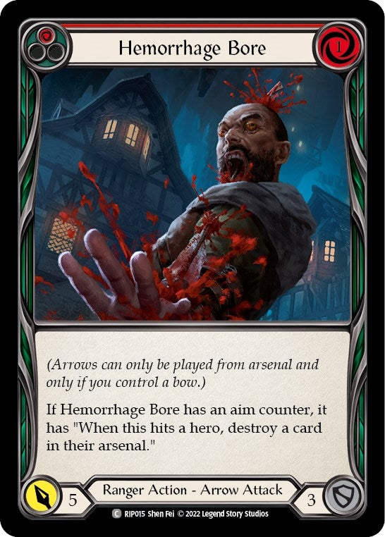 Image for Hemorrhage Bore (Red) [Blitz Deck: Outsiders - Riptide]