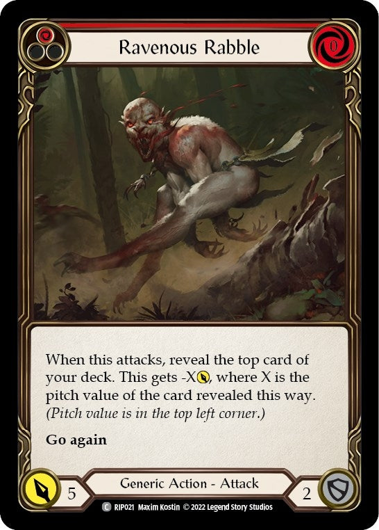 Image for Ravenous Rabble (Red) [Blitz Deck: Outsiders - Riptide]