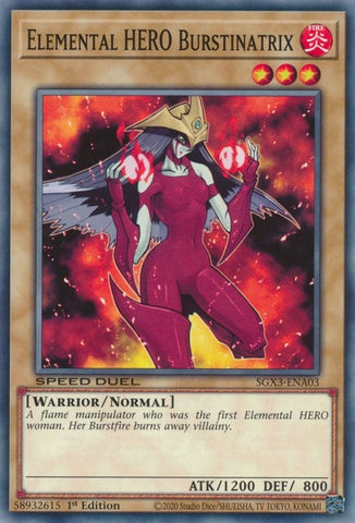 Elemental HERO Burstinatrix (SGX3-ENA03) [SGX3]