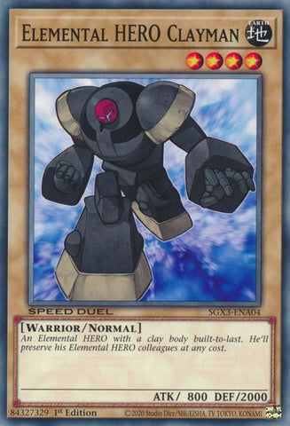 Elemental HERO Clayman (SGX3-ENA04) [SGX3]