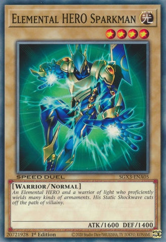 Elemental HERO Sparkman (SGX3-ENA05) [SGX3]