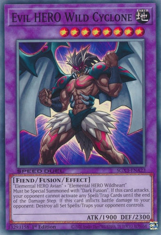 Evil HERO Wild Cyclone (SGX3-ENA23) [SGX3]