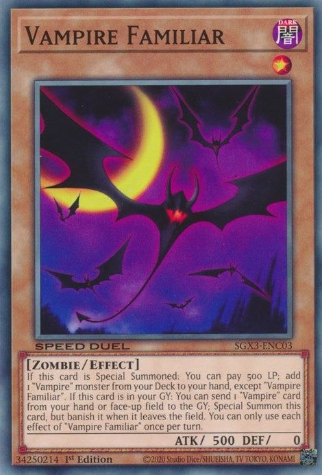 Vampire Familiar (SGX3-ENC03) [SGX3]