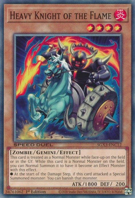Heavy Knight of the Flame (SGX3-ENC12) [SGX3]