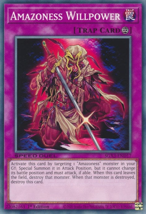 Amazoness Willpower (SGX3-END17) [SGX3]
