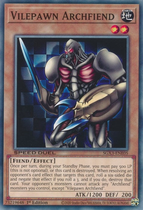 Vilepawn Archfiend (SGX3-ENE05) [SGX3]