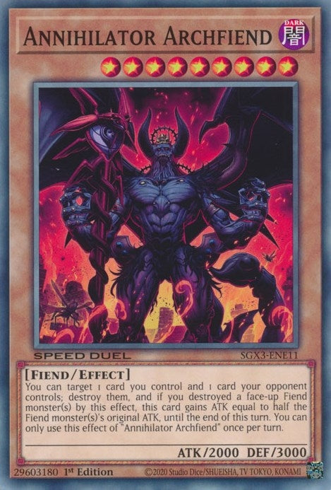 Annihilator Archfiend (SGX3-ENE11) [SGX3]