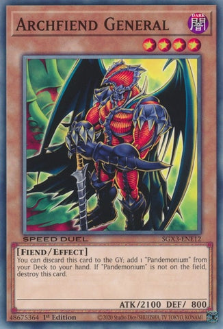 Archfiend General (SGX3-ENE12) [SGX3]