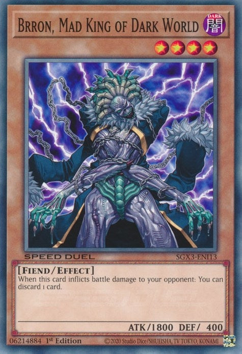 Brron Mad King of Dark World (SGX3-ENI13) [SGX3]