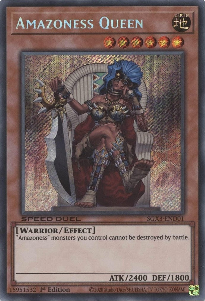 Amazoness Queen Secret Rare (SGX3-END01) [SGX3]