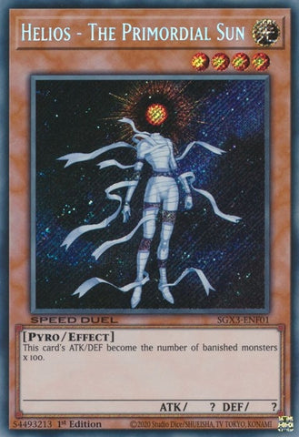Helios The Primordial Sun Secret Rare (SGX3-ENF01) [SGX3]