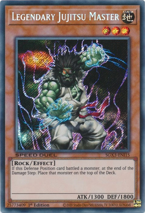Legendary Jujitsu Master Secret Rare (SGX3-ENI15) [SGX3]