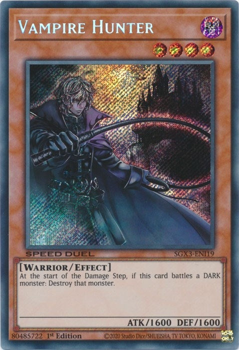 Vampire Hunter Secret Rare (SGX3-ENI19) [SGX3]