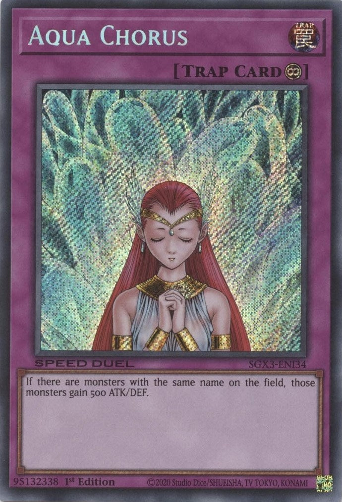 Aqua Chorus Secret Rare (SGX3-ENI34) [SGX3]