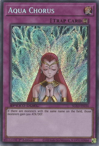 Aqua Chorus Secret Rare (SGX3-ENI34) [SGX3]