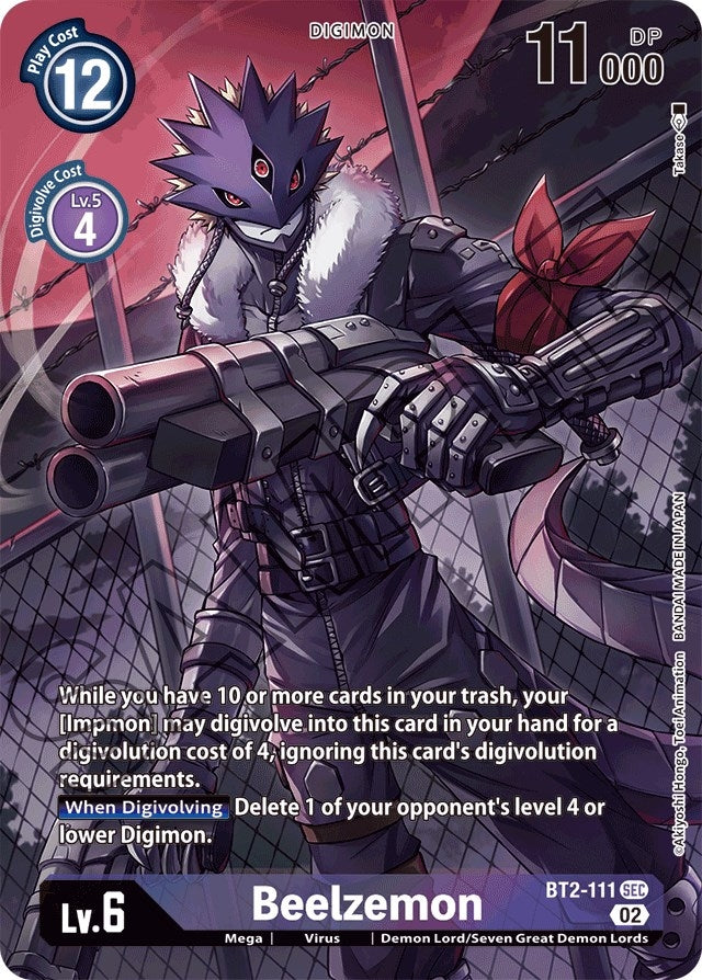 Image for Beelzemon - BT2-111 (Alternate Art) [Starter Deck 14: Beelzemon Advanced Deck Set]