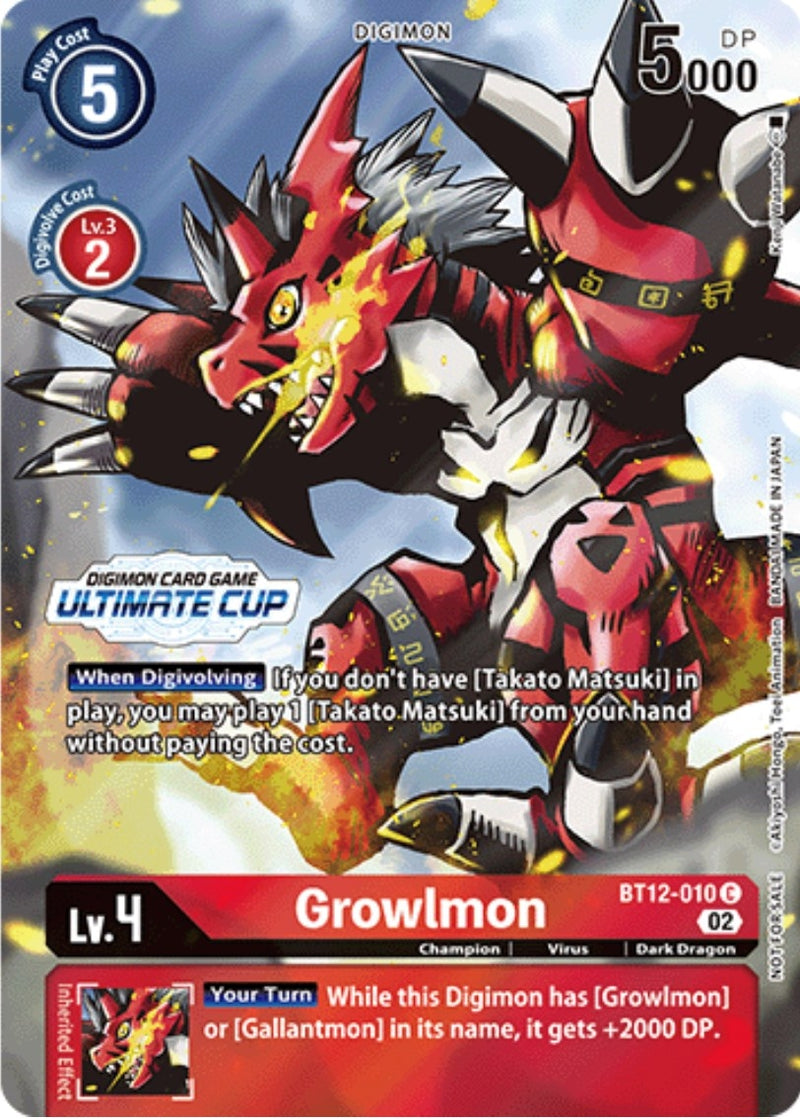 Image for Growlmon (Ultimate Cup) [Across Time]
