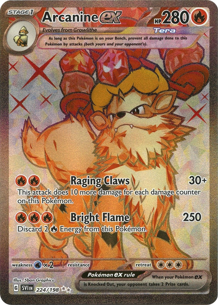 Arcanine ex 224 198 (224/198) [SV1]