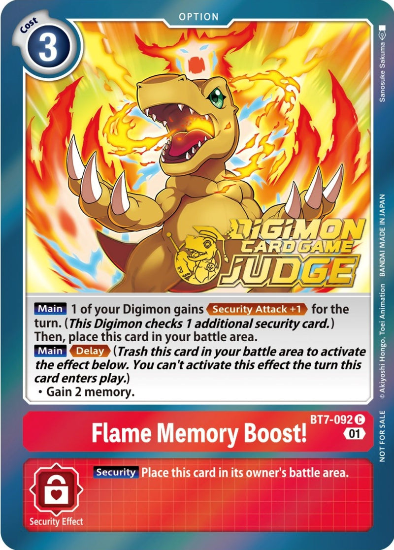 Image for Flame Memory Boost! (Judge Pack 3) [Next Adventure]