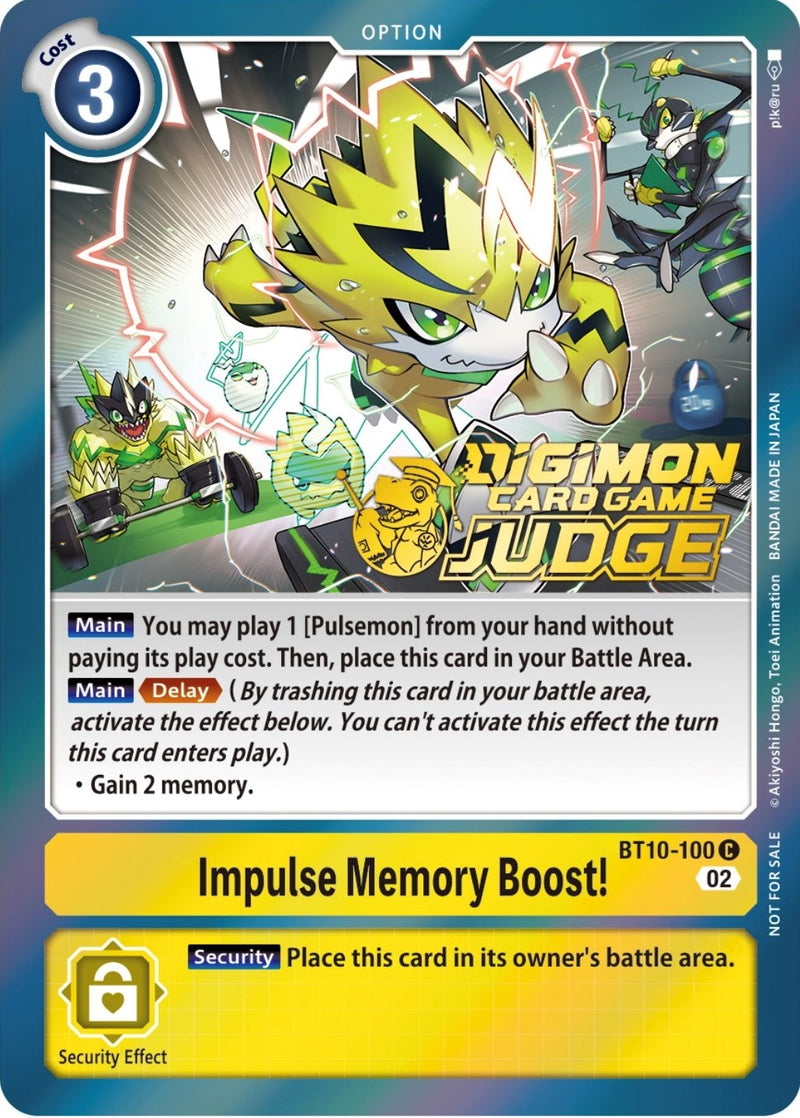 Image for Impulse Memory Boost! (Judge Pack 3) [Xros Encounter]
