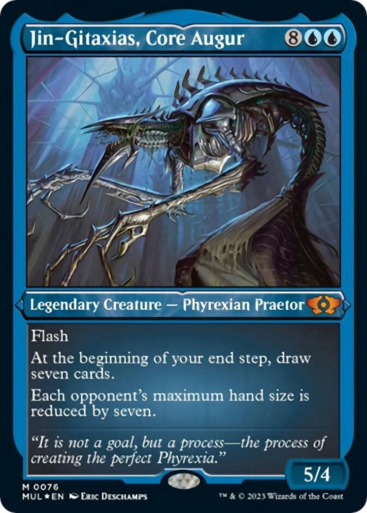 Jin Gitaxias Core Augur Foil Etched (76) [MUL]