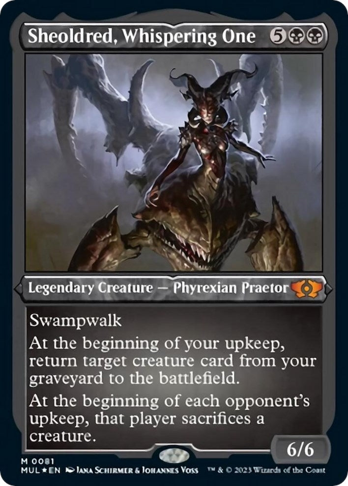 Sheoldred Whispering One Foil Etched (81) [MUL]