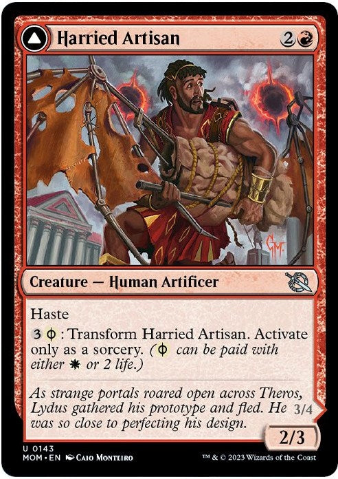 Harried Artisan // Phyrexian Skyflayer [March of the Machine]