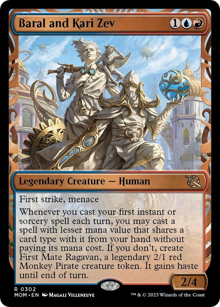 Baral and Kari Zev (Showcase Planar Booster Fun) [March of the Machine]