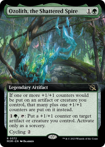 Ozolith the Shattered Spire Extended Art (372) [MOM]