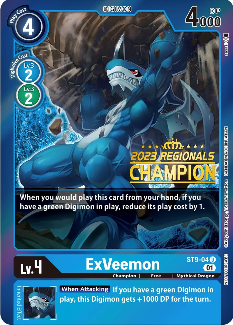 Image for ExVeemon (2023 Regionals Champion) [Starter Deck 09: Ultimate Ancient Dragon]