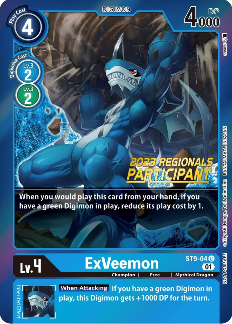 Image for ExVeemon (2023 Regionals Participant) [Starter Deck 09: Ultimate Ancient Dragon]