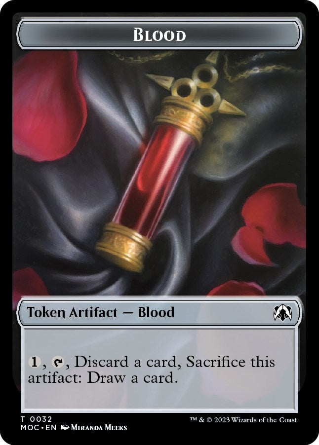 Blood Shapeshifter Double sided Token (32 // 12) [MOC]