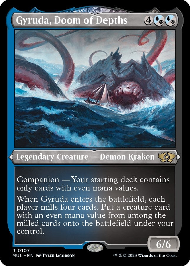 Gyruda Doom of Depths Foil Etched (107) [MUL]