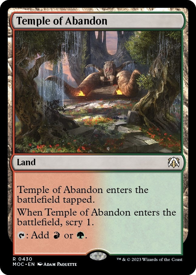 Temple of Abandon [March of the Machine Commander]