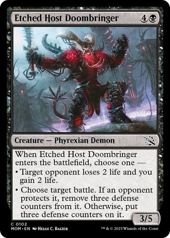 Etched Host Doombringer [March of the Machine]