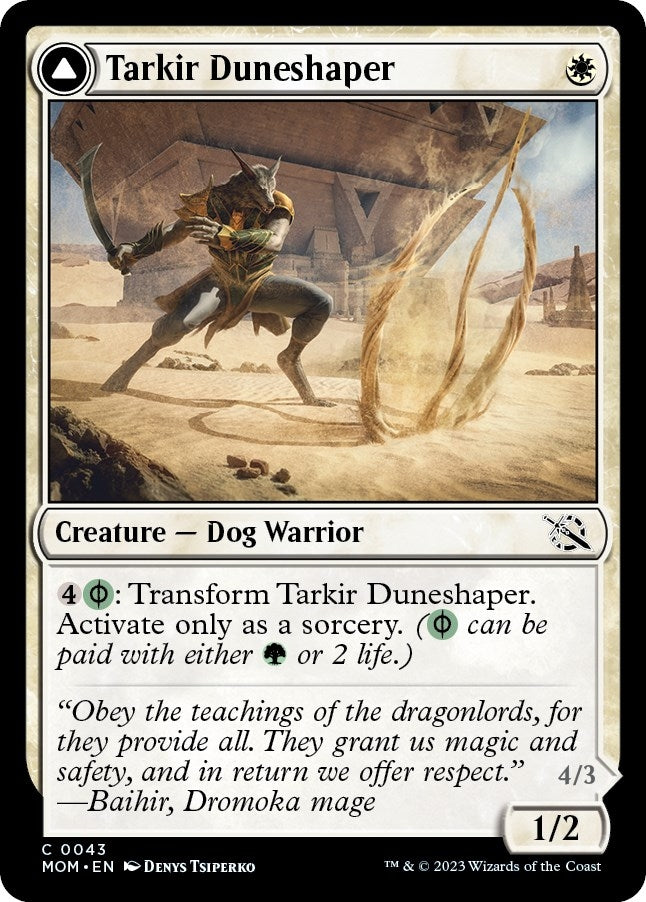 Tarkir Duneshaper // Burnished Dunestomper [March of the Machine]